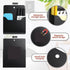 Patelai 3 Pcs Magnetic File Holder First Day of School Magnetic Wall File Organizer Paper Fridge Magazine Fridge Pockets Refrigerator Storage for Locker Office Supplies(Black, Multi Size)