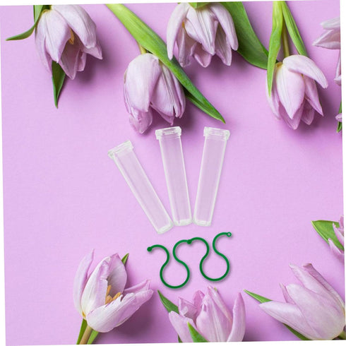 1set Levemolo Floral Tubes Reusable Water Containers for Fresh Flower Stems for Carnations Roses Sunflowers Lightweight
