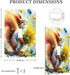 Sturin 1 3X5 Colorful Squirrel Wall Plate Light Switch Cover Gang Single Toggle Toggle Switch Art Plates