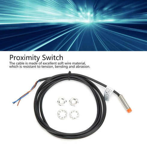 Fafeicy Proximity Switch DC1224V, 3Wire PNP NO Inductive Sensors, 2mm Detecting Distance, 5-8mm Sensing Range,
