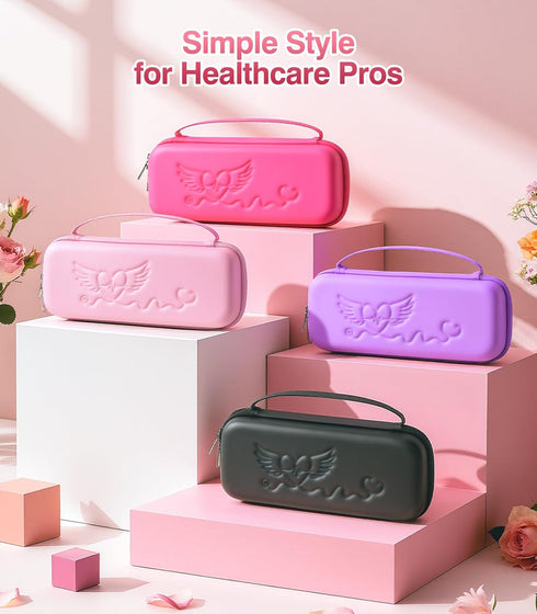 3M Hard Shell Stethoscope Case for Littmann Classic III, Lightweight II S.E, MDF Acoustica Stethoscope, Includes Mesh
