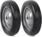 (2-Pack) AR-PRO 6” x 1.5” Flat Free Solid Rubber Wheel Assemblies, Heavy-Duty Replacement Hand Truck Wheels