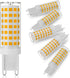 G9 LED Bulb 6W,60W Halogen Equivalent,2700K Warm White,High Brightness 600LM, AC120V T4