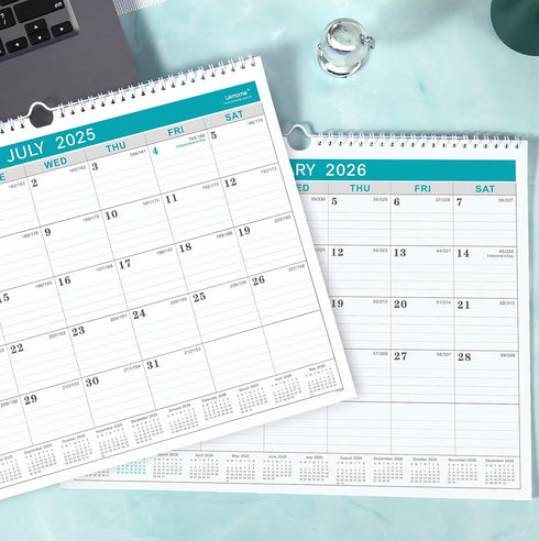Calendar 2025-2026 - 18 Months Wall Calendar from July 2025 to December 2026 (11.5" x 14.6")