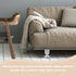 4pcs Set KICHOUSE Aluminum Alloy Replacement Legs for Sofa and Side Table, Oval Silver Sofa Feet Support for Furniture