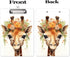 Hongri Cardboard Clipboard, 8.5 x 11 Letter Size with Cute Animals Pattern, A4 Standard Clip Board
