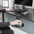 EHO Clamp on Mouse Platform, Clip on 360 Degree Rotating Mouse Tray Attachment, Ergonomic Slide Out Tray (Platinum)