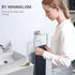 TNOMS Brushed Towel Ring, Modern Square Hand Towel Bar for Bathroom, Wall Mount Stainless Steel.
