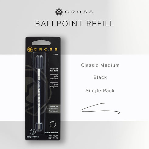 Cross Ball-Point Refill for Standard Cross Pens - Black Medium
