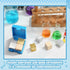 4 Set 20mm/0.78 Inch Pcs Density Cubes Copper, Iron, Aluminum and Wood, Density Metal Block Cube for Physics Science