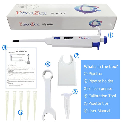 ??-???? ???? High Precision Pipettor, Single Channel Manual Adjustable Variable Volume Laboratory Lab Micro Pipette