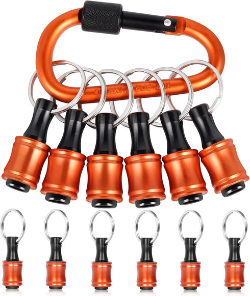 Bit Holder 1/4 inch Hex Shank Screwdriver Bits Holder, Portable Extension Bar Keychain Screw Adapter for Drill Bits