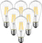 ANWIO Dimmable Vintage LED Edison Bulbs, 5W (60W Equivalent), 500lm, 2700K Warm White Light, E26 Medium Base, Clear