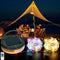 Solar Camping String Lights 130LEDs,33 FT Fairy Lights with 13 Lighting,Portable Waterproof