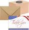 Pipilo Press 120 Pack 4x6-inch Bulk Patriotic Thank You Cards with Envelopes for Veterans