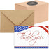Pipilo Press 120 Pack 4x6-inch Bulk Patriotic Thank You Cards with Envelopes for Veterans