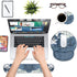 Keyboard Wrist Rest and Mouse Pad Support Set with Coasters, Christian Bible Verse Psalm 46:10, Non-Slip PU Base