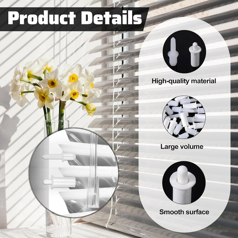 Alrhso 40 Pcs Shutter Repair Pins Spring Loaded Replacement Repair Pins Shutter Fasteners for Blind Slats Windows