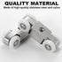 2pcs 4-Wheel Stainless Steel Hanging Wheel for Sliding Doors in Halls and Kitchen Cabinets