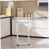 Tofficu Utility Rolling Cart Slim Cart with Wheels Modern Storage Organizer for Kitchen Bathroom Office Multi Shelves