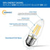 B11 Bulb Bulb Dimmable Bulbs 2700K 6W(60W E26 Lightbulbs, 6 Pack ANWIO Clear Candle Light Indoor LED Filament