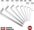 Powerbuilt Alltrade 640081 9 Piece SAE Long Arm Ballend Hex Key Set
