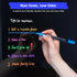 maxtek Neon Dry Erase Markers Fine Tip, Liquid Chalk Markers for Chalkboard, Glass, 1mm Fine Point
