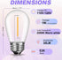 28 Pack S14 Bulbs Bulbs E26 2200K, Dimmable GvvooHome for Outdoor String Lights, Shatterproof LED Replacement for Patio
