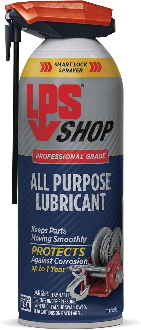 LPS Shop All Purpose Lubricant Reduces Wear from Friction & Corrosion, Quick