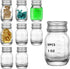 eispap 9Pcs Glass medicine bottles 1oz 30 ml Glass Reagent Bottles Transparent Sample