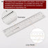 Film Flexible Ruler 6 Inch - 0.1mm Scale PET Plastic Covered Thickened Folding Straight Ruler Measuring Tool