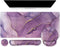iCasso Purple Mouse Pad with Wrist Support - 4in1 XXL Large Gaming Mousepad + Keyboard Wrist Rest + Coaster