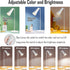 kvppvt 5 360 Modes Rechargeable LED Lamp with Magnet Swivel Joint, Touch Control, Adjustable Brightness, Color, Angle