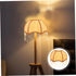 DOITOOL Cloth Lampshade with Tassel Fringe European Style Umbrella Shape for Desk and Table Lamps Elegant Replacement