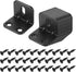 uxcell 10 Pcs L Corner Bracket Corner Brace Metal Joint Right Angle