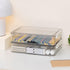 Citylife 2 PCS 6Qt Plastic Storage Bins with Lids and Latches, Clear Stackable File Box for Organizing Supplies