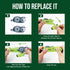 Double Sided Tape with Retractable Dispenser Roller - Permanent, Acid Free, Transparent - 2 Runners & 8 Refill