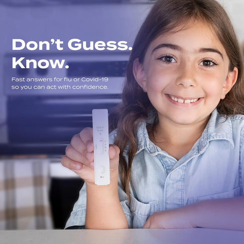 3-in-1 15 (1 Pack) SpeedySwab COVID Test and Flu Test Combo - Rapid Antigen At-Home Kit, Flu A and B, OTC Nasal Swab