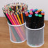 Pen Holder Mesh Pencil Holder, Metal Cup Organizer for Desk Office, White, 4 Pack