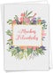 NobleWorks Spanish Congratulations Greeting Card with 5 x 7 Inch Envelope, Good Luck, Muchas Felicidades