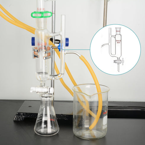 stonylab Water Oil Receiver Separator with 24/40 Lab Supply, 60 ml