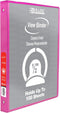BAZIC 3 Ring Binder, 1/2" Economy View Binders Organizer - Fuchsia, Round Ring, Holds 100 Sheets Paper, for School,