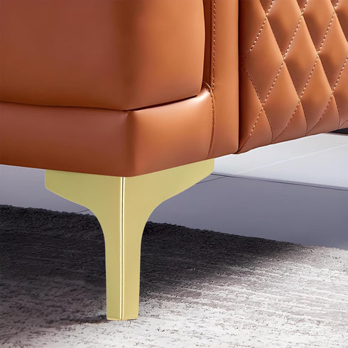 2pcs 13cm VILLCASE Metal Triangle Sofa Legs Titanium Color Replacement Stable Cabinet and Coffee Table Feet for Tv