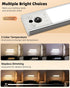 10inch 3 Dimmable Closet Counter (2 Pack) EZVALO Under Cabinet Lighting, Rechargeable Motion Sensor Light Indoor