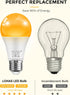 L LOHAS Amber Light Bulbs, Blue Light Blocking, A19 9W (60W Equivalent), Dimmable 1800K Warm Light, E26 Base, 4 Pack