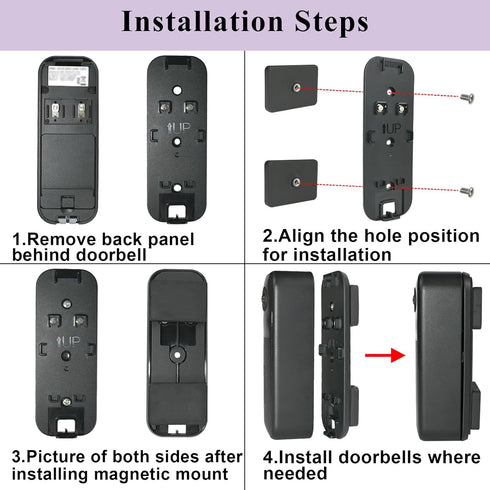 OYOCAM 2nd Magnetic Doorbell Camera Mount Compatible with Blink Video Doorbell Gen,No Drilling Doorbell Holder Magnet