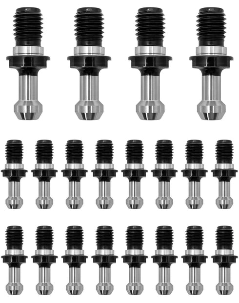 QWORK Heavy Duty CAT40 45° Pull Stud Retention Knob Set for HAAS CAT 40 CNC Tool Holders