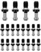 QWORK Heavy Duty CAT40 45° Pull Stud Retention Knob Set for HAAS CAT 40 CNC Tool Holders