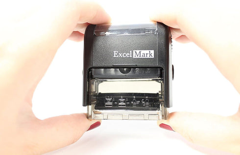 Paid Cash Check Credit - ExcelMark Self-Inking Rubber Stamp - A1539 Red Ink with 5cc Refill Ink