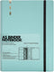 CAGIE A5 Binder, 6 Ring Notebook with Dividers, Refillable Planner Binder with Pockets, A5 Refill Paper, Blue